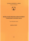 Modelování procesu gravitačního tvarování plochého skla