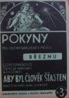 Pokyny pro osoby, narozené v měsíci březnu