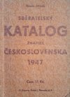 Sběratelský katalog československých známek.