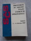 Protokol IV. sjezdu svazu českých spisovatelů