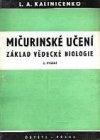 Mičurinské učení - základ vědecké biologie