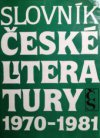 Slovník české literatury 1970-1981