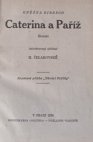 Caterina a Paříž
