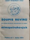 Soupis revírů pro držitele povolenek celosvazových na vodách mimopstruhových