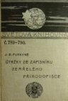 Útržky ze zápisníku zemřelého přírodopisce