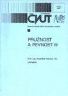 Pružnost a pevnost III