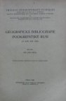 Geografická bibliografie Podkarpatské Rusi za rok 1923-1926