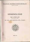 Kriminologie