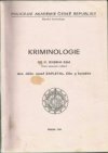 Kriminologie