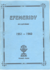Efemeridy pro astrology 1951-1960