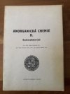 Anorganická chemie.