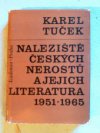 Naleziště českých nerostů a jejich literatura 1951-1965