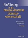 Einführung in die Neuere deutsche Literaturwissenschaft