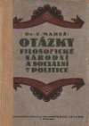 Otázky filosofické, národní a sociální v politice