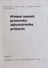 Přehled znalostí pracovníka nábytkářského průmyslu