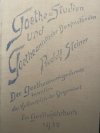 Goethe-Studien und Goetheanistische Denkmethoden. Ein Goethejahrbuch