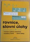 rovnice, slovníku úlohy
