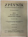 Zpěvník pro měšťanské školy chlapecké