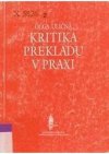 Kritika překladu v praxi