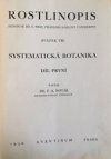 Systematická botanika.