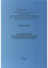 On the systems of first order quasi-linear differential equations