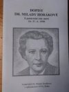 Dopisy dr. Milady Horákové