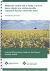 Možnosti využití sóji a řepky v krmné dávce dojnic pro změnu profilu mastných kyselin mléčného tuku