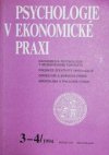 Psychologie v ekonomické praxi