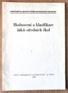 Hodnocení a klasifikace žáků středních škol