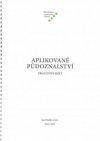 Aplikované půdoznalství - pracovní sešit