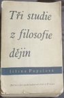 Tři studie z filosofie dějin