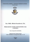 Matematické modely hydraulického rázu a kavitace =