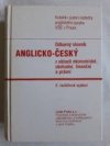 Odborný anglicko-český slovník z oblasti ekonomické, obchodní, finanční a právní