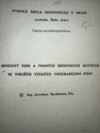 Devizový kurs a finanční ekonomické nástroje ve vnějších vztazích chozrasčotní sféry