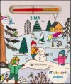 Malování vodou Zima
