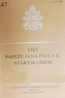 List papeže Jana Pavla II. starým lidem