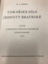 Tiskařské dílo Jednoty bratrské