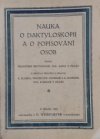 Nauka o daktyloskopii a o popisování osob