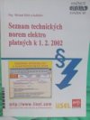 Seznam technických norem elektro platných k 1.2.2002