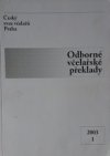 Odborné včelařské překlady 2003 1