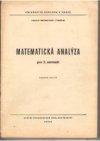 Matematická analýza pro 3. semestr