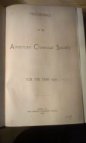 Proceedings of the American Chemical Society