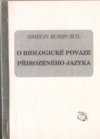 O biologické povaze přirozeného jazyka