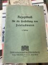 Rezeptbuch für die Herstellung von Feinbackwaren