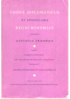 Codex diplomaticus et epistolaris Regni Bohemiae