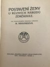 Postavení ženy u různých národů zeměkoule
