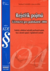 Rejstřík pojmů - účetnictví pro podnikatele 2004