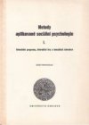 Metody aplikované sociální psychologie.