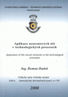 Aplikace neuronových sítí v technologických procesech =