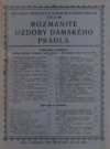 Rozmanité ozdoby dámského prádla